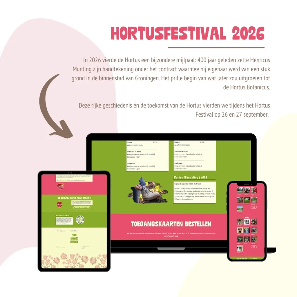Devices mockup Hortusfestival website